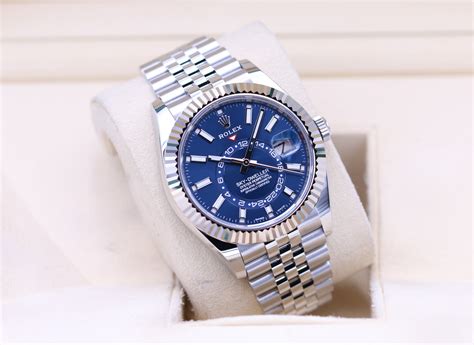 rolex sky dweller steel unboxing|rolex sky dweller blue 2022.